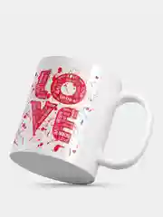 Кружка с рисунком LOVE