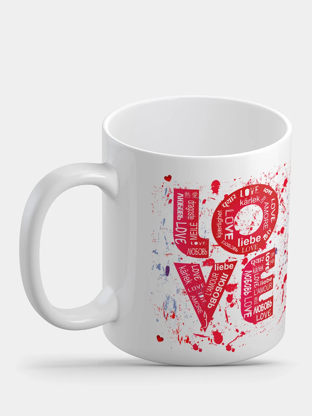Кружка с рисунком LOVE