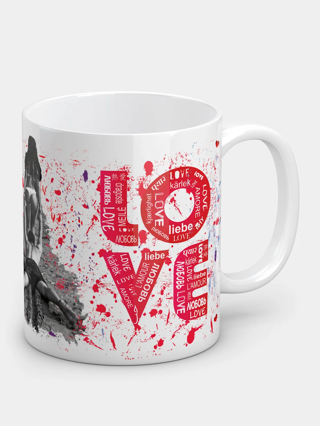 Кружка с рисунком LOVE
