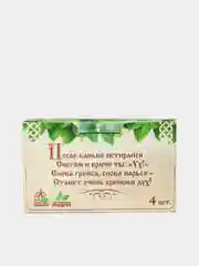 Соляной брикет для бани и сауны "Жаркая банька" 350 гр,4 шт. с ароматом пихты
