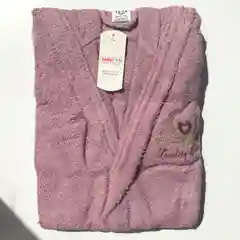 Коралловый меланж детский и подростковый махровый халат
