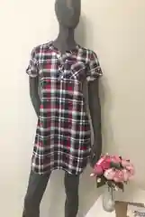 Красный женская домашняя туника