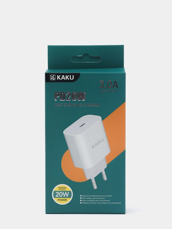 Зарядное устройство USB-C, KAKU KSC-500, 20W для iPhone 12/12 PRO MAX/12 mini