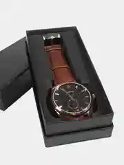 Серый меланж мужские часы Yazole 356, в подарочной коробке