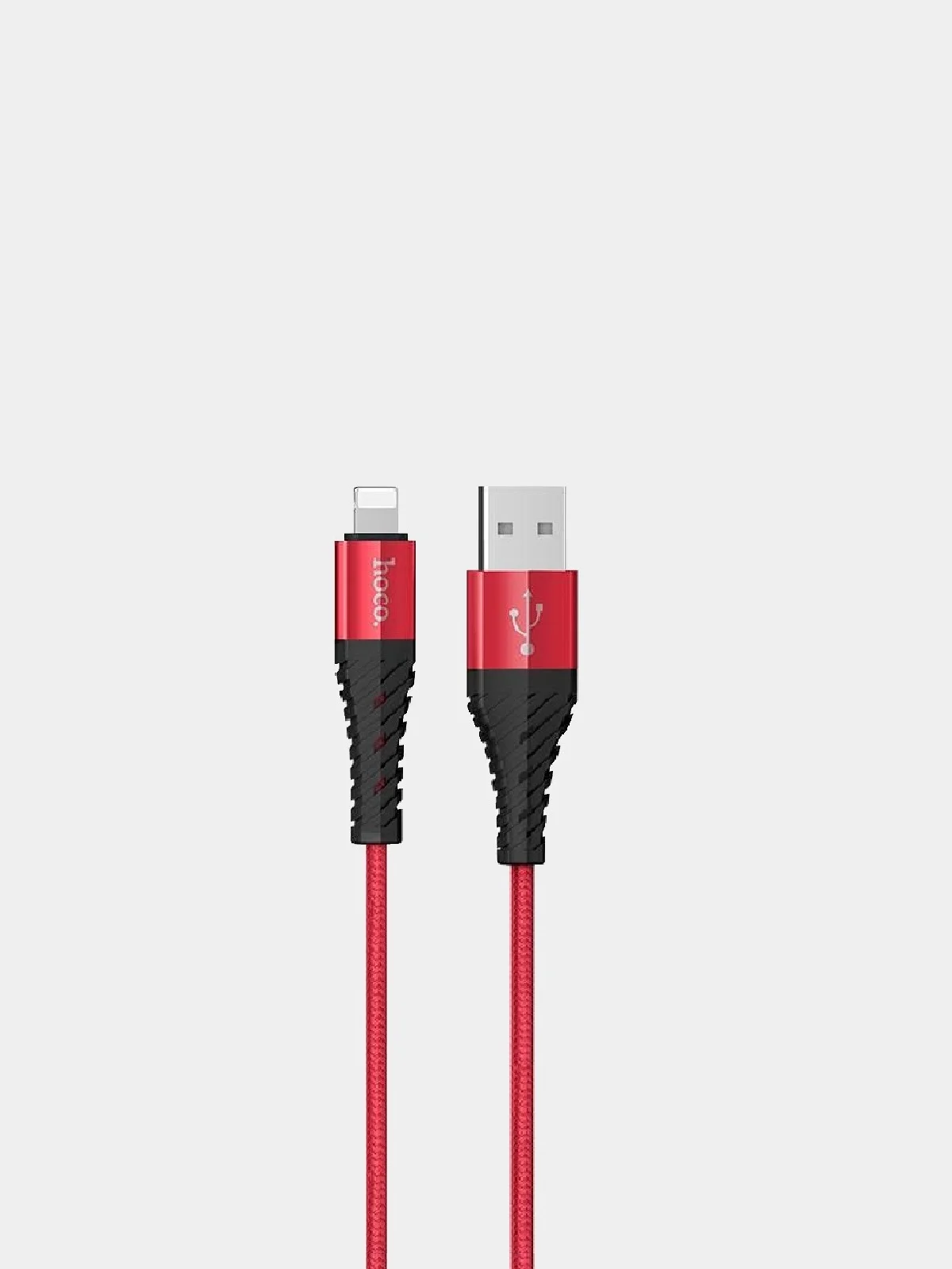 Красный кабель для зарядки и передачи данных Hoco X38 Lighting для Apple (1м), кабель зарядный