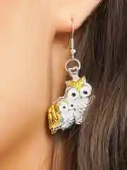 Серебряный серьги "Совы"