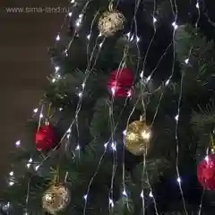 Гирлянда "Конский хвост" 15 нитей по 1.5 м ,225 LED, 8 режимов