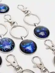 Серый меланж брелоки для ключей  "Знаки зодиака"