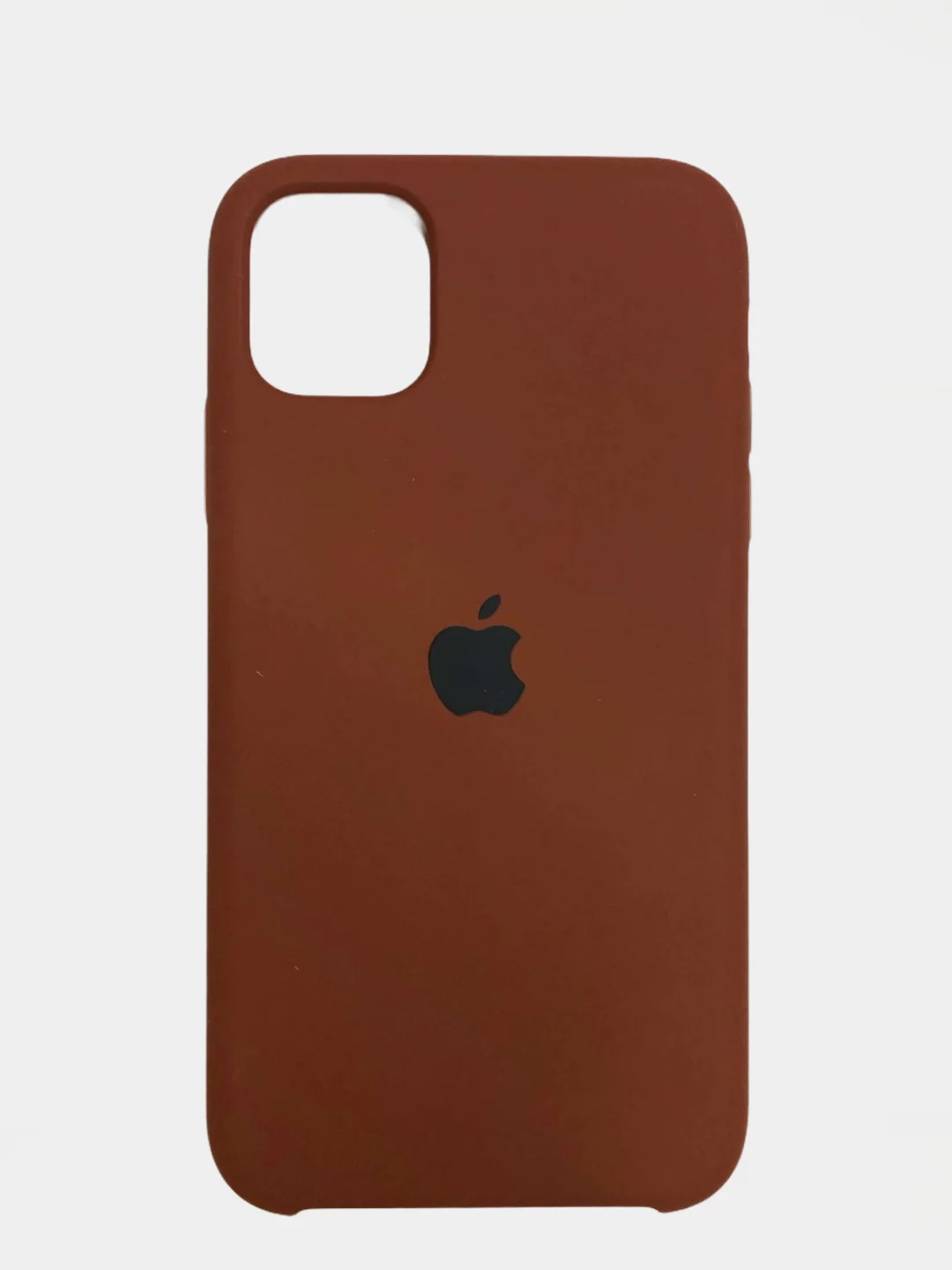 Коричневый чехол Silicone Case для iPhone 11