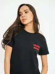Футболка Seletstore с принтом "Yaratam Яратам", хлопок, черная