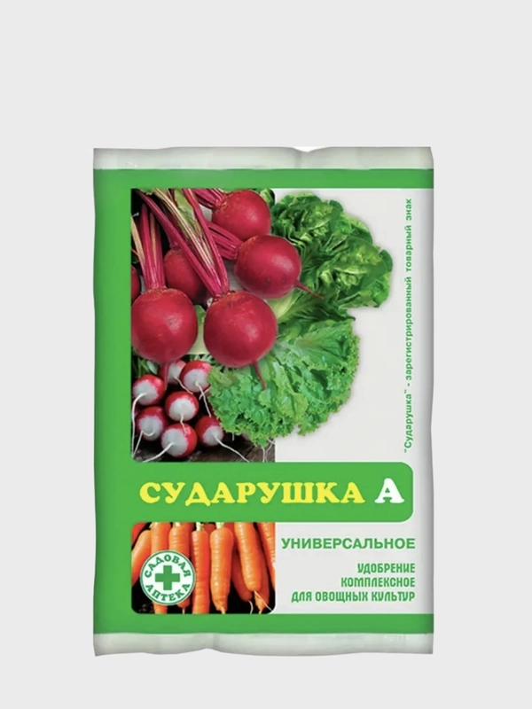 Минеральное удобрение "Сударушка А", комплексное, универсальное, овощные культуры, 60 г