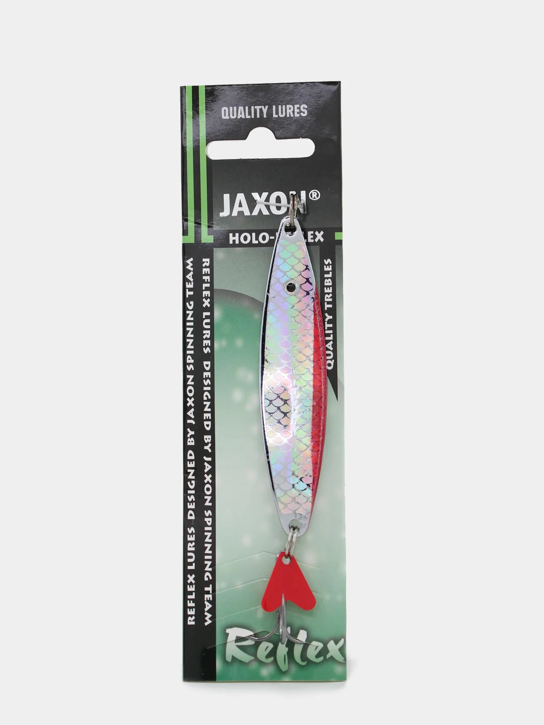 Красный блесна колеблющаяся "Jaxon" Holo-Reflex