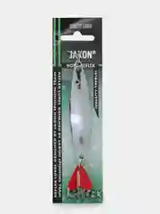 Белый блесна колеблющаяся "Jaxon" Holo-Reflex