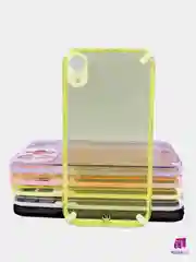 Желтый чехол для iPhone XR   Противоударные чехлы с блёстками