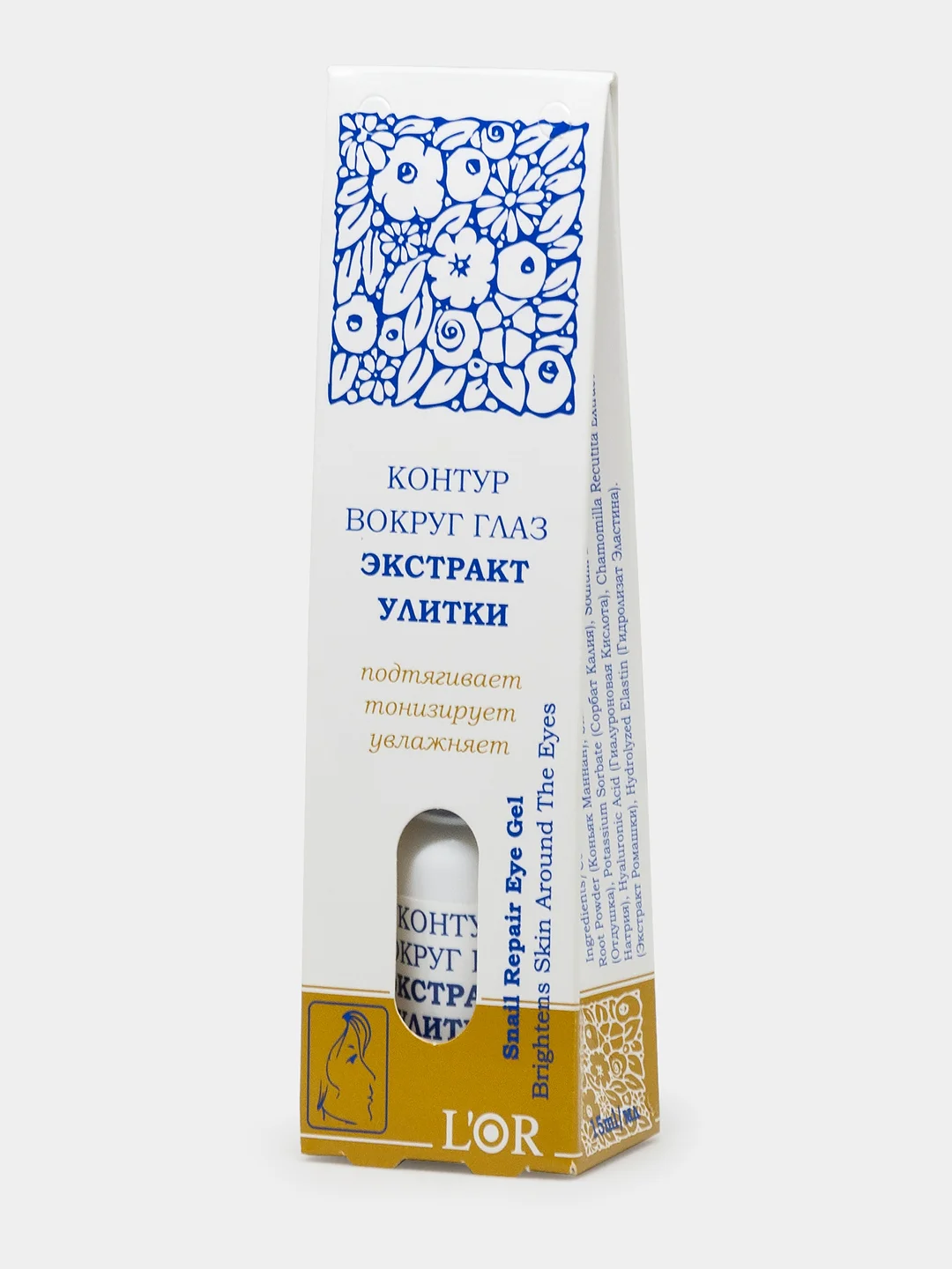 Контур вокруг глаз Экстракт Улитки 15 мл, LOR