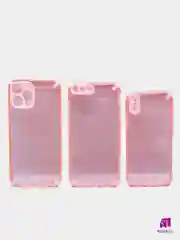 Розовый чехол для iPhone  7/8/ SE 2020/7+/8+/XR/X/XS/11/11PRO/12 PRO/12 PRO MAX   с  блестками