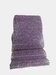 Розовый лента из страз, 12*100 см