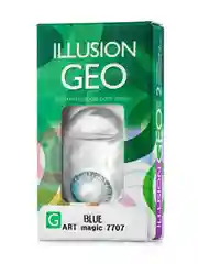 Зеленый цветные контактные линзы ILLUSION GEO MAGIC, 2 шт, 1 месяц, 8,6