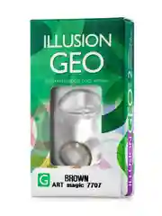 Зеленый цветные контактные линзы ILLUSION GEO MAGIC, 2 шт, 1 месяц, 8,6