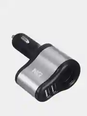 Устройство зарядное автомобильное, 1 выход, 2xUSB, 2А, 12/24В пластик, металл