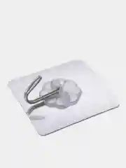 Серебряный крючки самоклеящиеся прозрачные