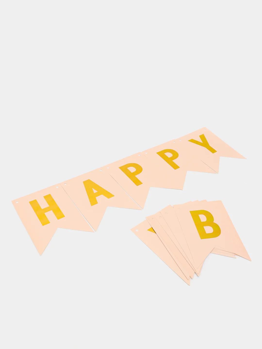 Карамельный гирлянда-растяжка и флажки  "Happy Birthday" 26 видов