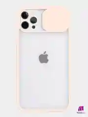 Розовый чехол с защитой камеры для iPhone 12  PRO MAX (Матовый Чехол)