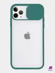 Зеленый чехол с защитой камеры для iPhone 11 PRO MAX   (Матовый Чехол)