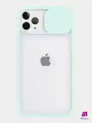 Бирюзовый чехол с защитой камеры для iPhone 11 PRO MAX   (Матовый Чехол)
