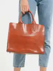 Терракотовый классическая женская сумка