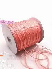 Коралловый вощеный шнур 1 мм