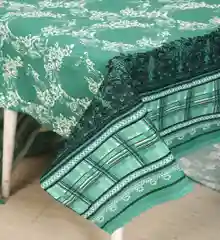 Скатерть Рогожка наб 160 гр./кв.м. Сплетение зеленый (150*150 см)