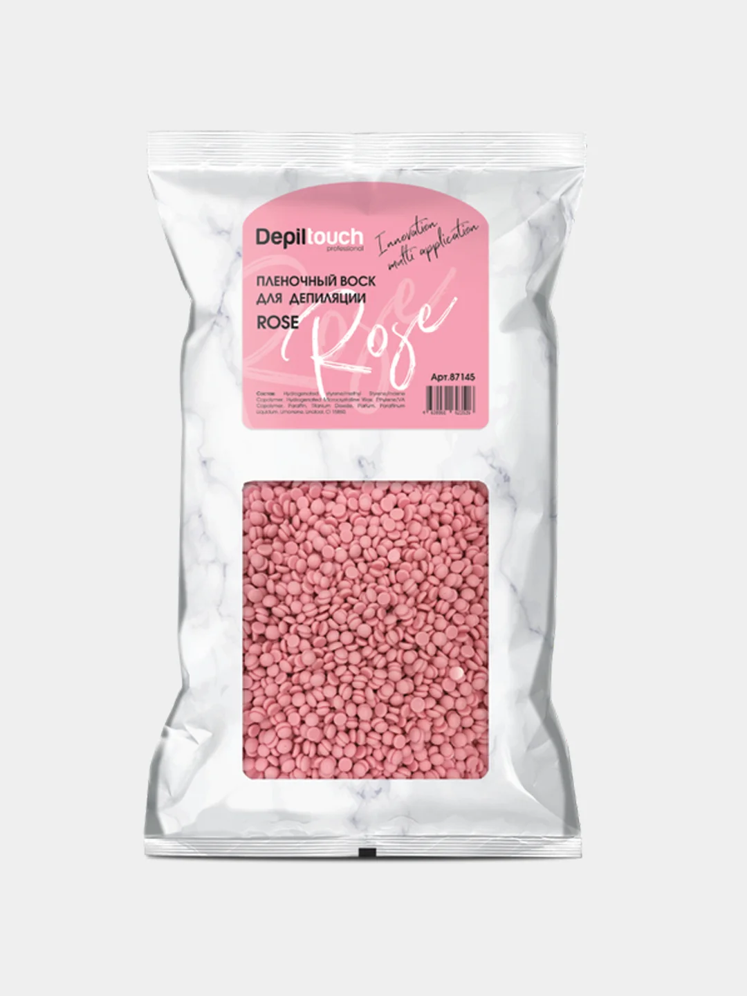 Пленочный воск для депиляции Rose innovation Depiltouch.