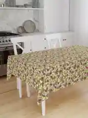 Лимонный скатерть Мозаика, рогожка