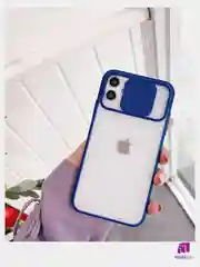 Темно-синий чехол с защитой камеры для iPhone 11. 11 PRO MAX. 12/12 PRO. 12 PRO MAX    (Матовый Чехол)