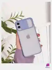 Лавандовый чехол с защитой камеры для iPhone 11. 11 PRO MAX. 12/12 PRO. 12 PRO MAX    (Матовый Чехол)