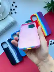 Чехол накладка Радужный для iPhone 7 8 SE2 7+ 8+ 11 12pro 12 12proMax 11 XR
