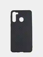 Чехол силиконовый для Samsung Galaxy A21 c текстурой под карбон