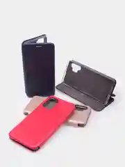 Черный чехол-книжка для Samsung Galaxy A01 Core/A21S/M31S/A32/A41/A52/J2 Core, магнитный
