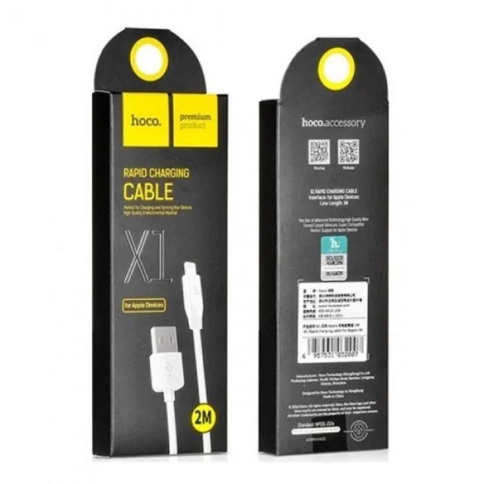 Кабель USB Hoco X1 / Borofone, 2 м, для Android Micro Type-C iPhone