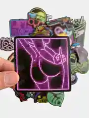 Наклейки стикеры Neon/Неоновые/50 штук/ Стикерпак