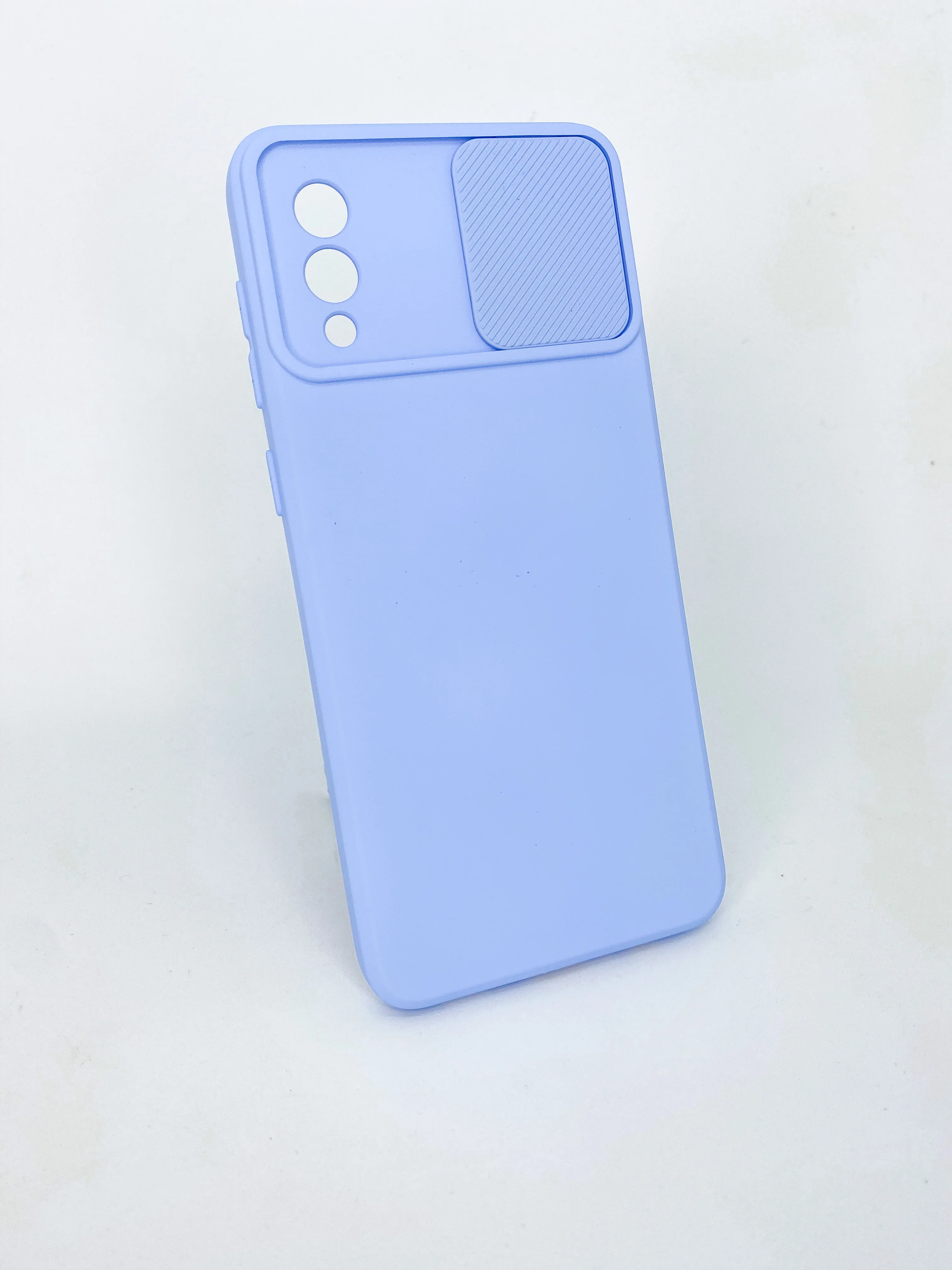 Небесно-голубой силиконовый чехол Samsung A02 A12 M12 A52 Honor 10i 8a y6 2019 9x Psmart Z с задвижкой