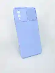 Небесно-голубой силиконовый чехол Samsung A02 A12 M12 A52 Honor 10i 8a y6 2019 9x Psmart Z с задвижкой
