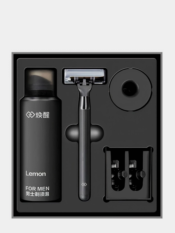Набор для бритья Xiaomi Huanxing Lemon Razor (пена, подставка, бритвенный станок), H300-6