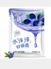 Фиолетовый тканевая маска для лица с черникой, медом, алоэ