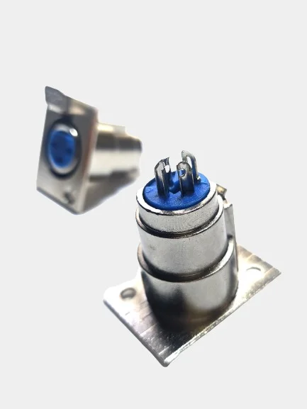 Микрофонный разъем XLR, гнездо на корпус