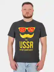 Футболка серая с прикольным принтом