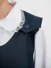 Школьный синий сарафан