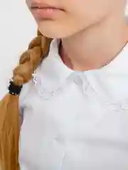 Школьная белая блузка классическая для девочки