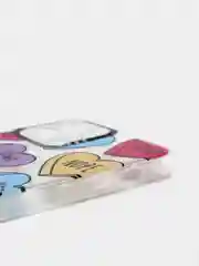 Чехол iPhone 12, силиконовый с принтом "сердечки"